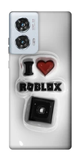 Чохол на Motorola Edge 50 Fusion I love Roblox фото 1 з 1