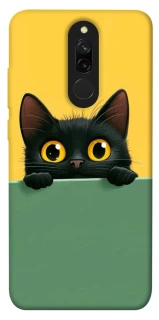 Чехол на Xiaomi Redmi 8 Black cat v2 фото 1 из 1