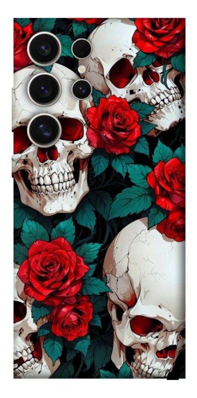 Чохол на Samsung Galaxy S25 Ultra skull and rose фото 1 з 1