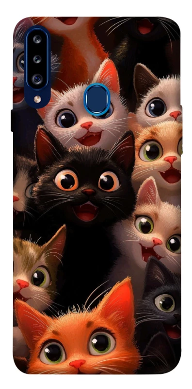 Чохол на Samsung Galaxy A20s happy cats фото 1 з 1