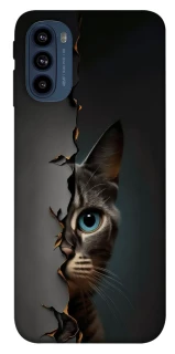 Чехол на Motorola Moto G41 Кот-подглядыватель v2 фото 1 из 1