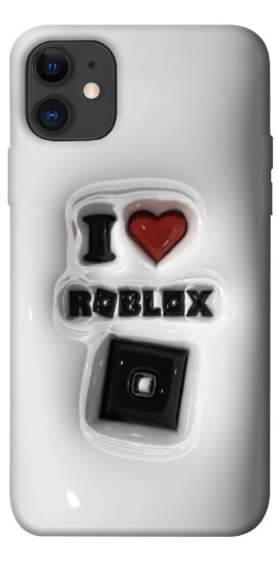 Чохол на Apple iPhone 11 (6.1") I love Roblox фото 1 з 1