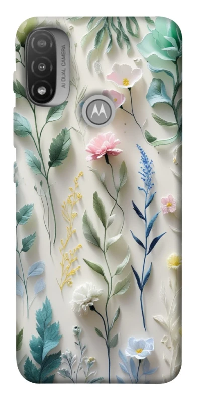 Чохол на Motorola Moto E20 Floral design ver.3 фото 1 з 1
