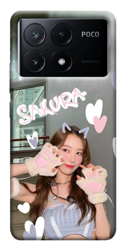 Чохол на Xiaomi Poco X6 Sakura - LE SSERAFIM фото 1 з 1