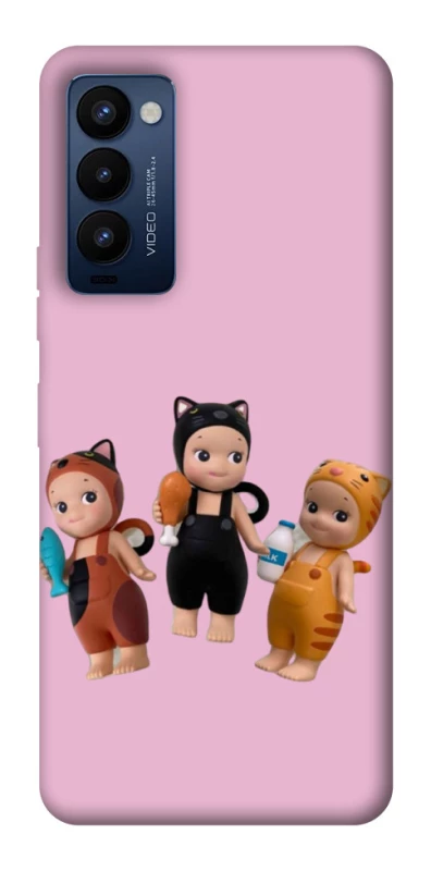 Чохол на TECNO Camon 18 Pro Cat Cafe Trio фото 1 з 1