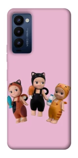 Чохол на TECNO Camon 18 Pro Cat Cafe Trio фото 1 з 1