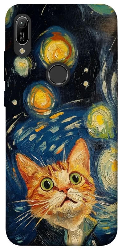 Чохол на Huawei Y6 (2019) paint cat фото 1 з 1
