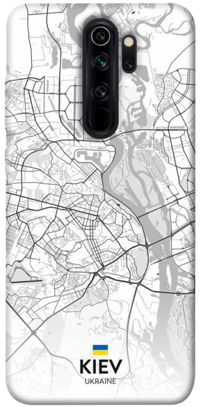 Чехол на Xiaomi Redmi Note 8 Pro Kiev white map фото 1 из 1