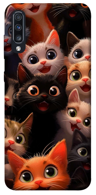 Чохол на Samsung Galaxy A70 (A705F) happy cats фото 1 з 1