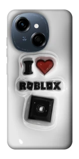 Чохол на TECNO Spark Go 1 I love Roblox фото 1 з 1
