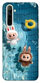 Чохол на Realme 6 Labubu in the pool фото 1 з 1