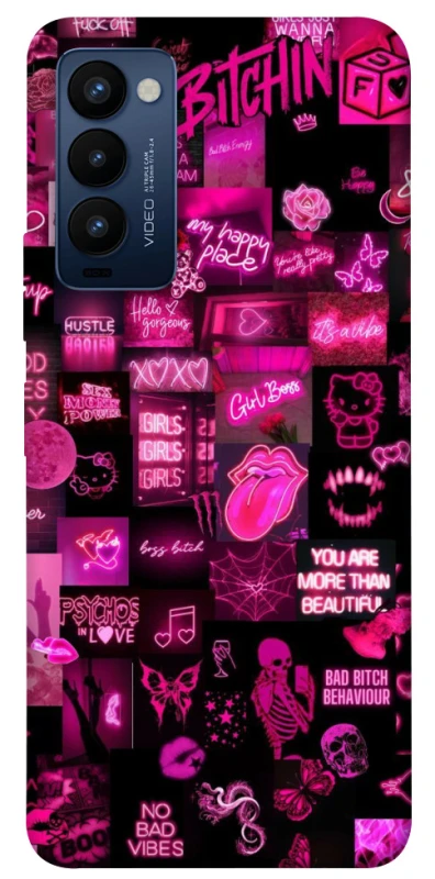 Чехол на TECNO Camon 18 Hot collage ver.8 фото 1 из 1