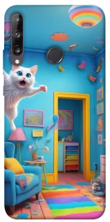 Чохол на Huawei P40 Lite E crazy cat фото 1 з 1