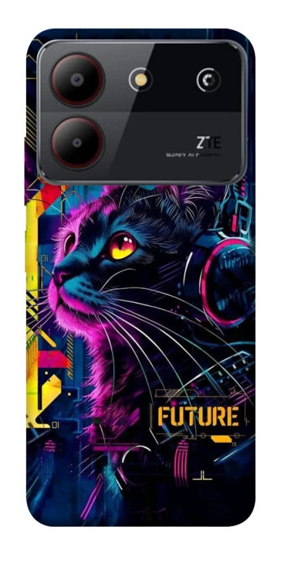 Чохол на ZTE Blade A54 4G Cyber Cat v2 фото 1 з 1