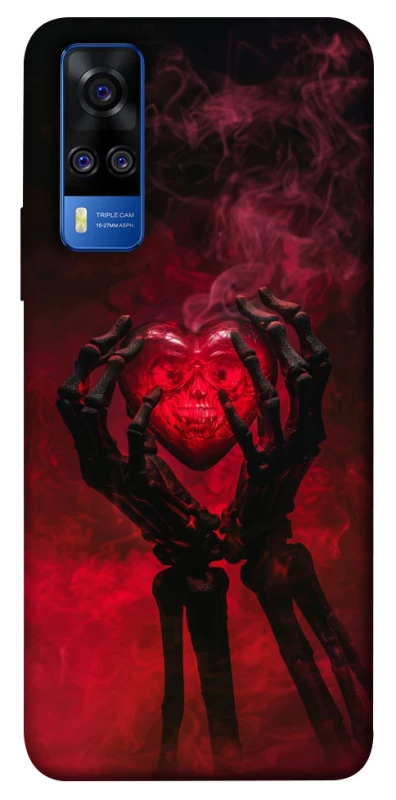Чохол на Vivo Y51a Heart in the hands of a skeleton фото 1 з 1