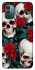 Чехол на Nokia G21 skull and rose фото 1 из 1
