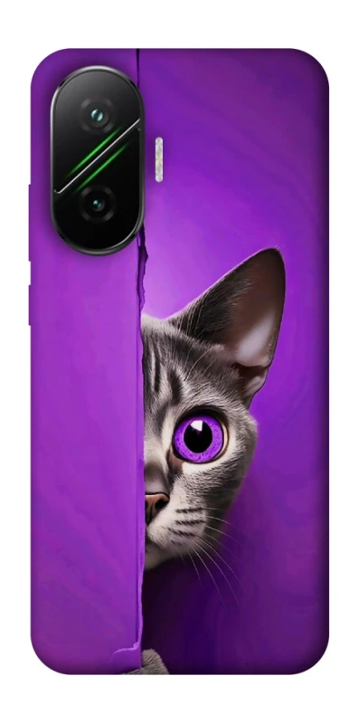 Чохол на Xiaomi Poco F7 Кіт-підглядач фото 1 з 1