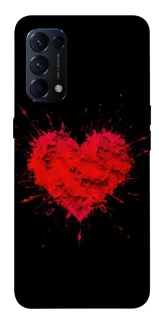 Чохол на Oppo Reno 5 4G Splash heart фото 1 з 1