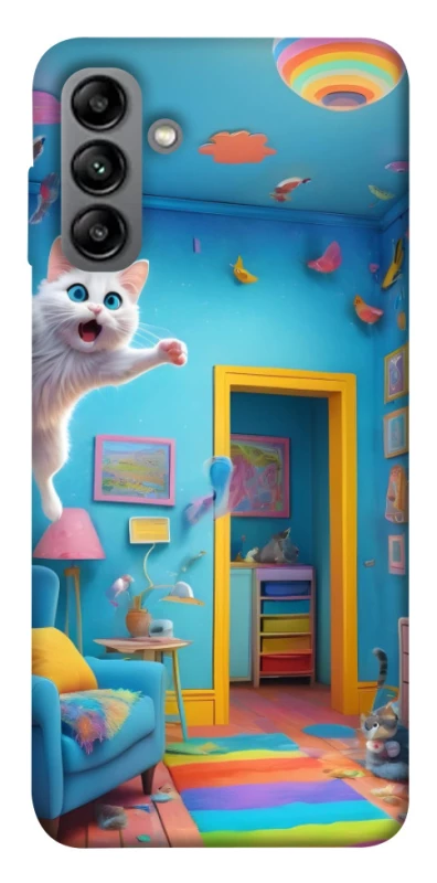 Чохол на Samsung Galaxy A04s crazy cat фото 1 з 1