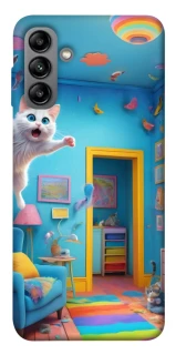 Чохол на Samsung Galaxy A04s crazy cat фото 1 з 1