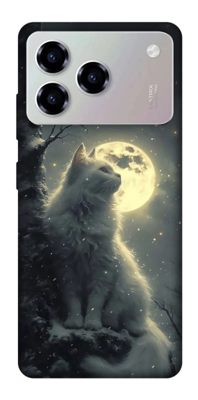 Чохол на ZTE Blade A76 Кіт під місяцем фото 1 з 1