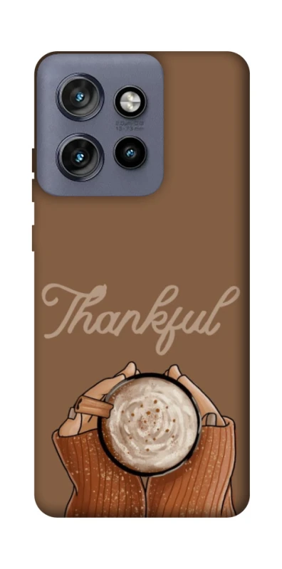 Чохол на Motorola Edge 50 Neo Thankful coffee фото 1 з 1