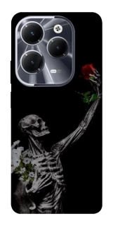 Чехол на Infinix Hot 40 Pro Skeleton vs Rose фото 1 из 1