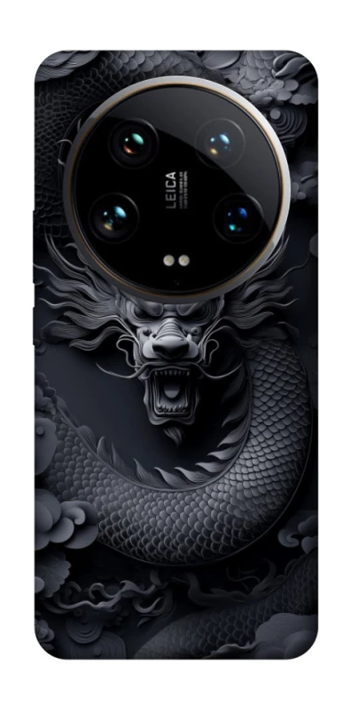 Чохол на Xiaomi 14 Ultra black dragon фото 1 з 1