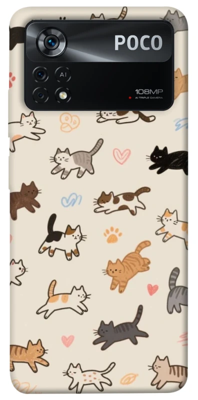 Чохол на Xiaomi Poco X4 Pro 5G Cat style ver.2 фото 1 з 1