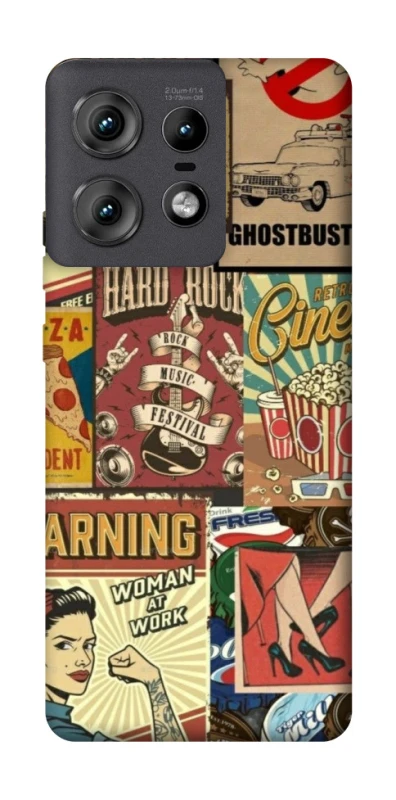 Чохол на Motorola Edge 50 Pro Retro collage ver.2 фото 1 з 1