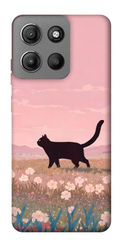 Чохол на Motorola Moto G15 4G cat on a field фото 1 з 1