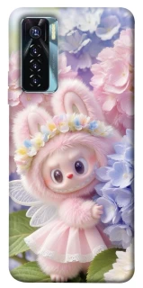 Чехол на TECNO Camon 17 Pro Labubu & Flowers ver.1 фото 1 из 1