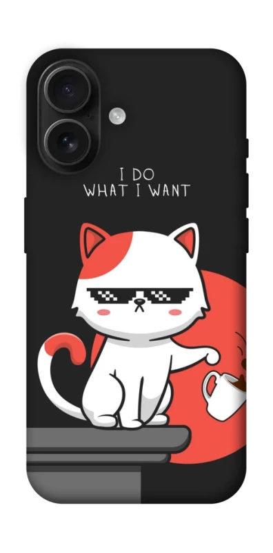 Чехол на Apple iPhone 16 I do what i wont фото 1 из 1