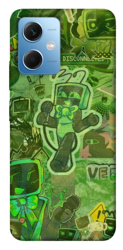 Чохол на Xiaomi Poco X5 5G Dandysworld tv green theme фото 1 з 1