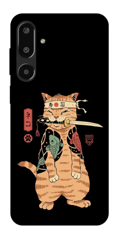 Чохол на Samsung Galaxy F16 Кіт-самурай фото 1 з 1