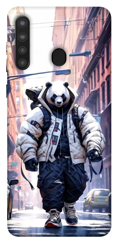 Чохол на Samsung Galaxy A21 Панда кур'єр фото 1 з 1