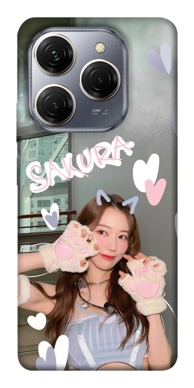 Чохол на TECNO Spark 20 Pro Sakura - LE SSERAFIM фото 1 з 1