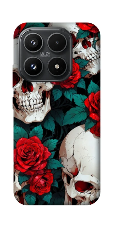 Чехол на Xiaomi 17 skull and rose фото 1 из 1