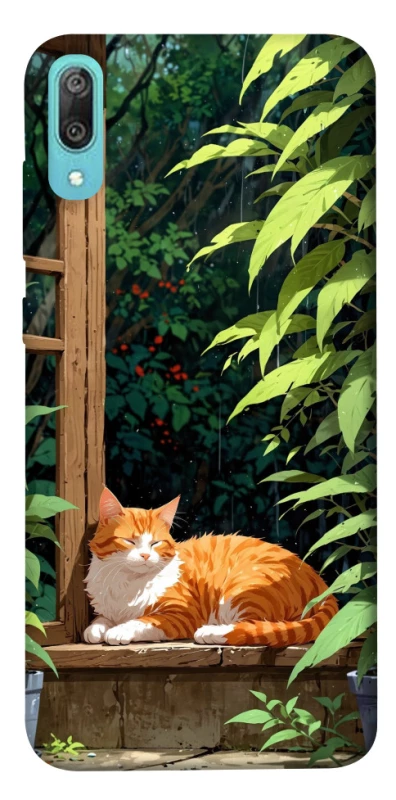 Чохол на Huawei Y6 Pro (2019) red cat фото 1 з 1