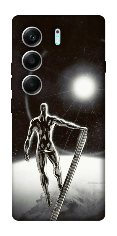 Чохол на Tecno Camon 40 Pro 5G Срібний серфер фото 1 з 1