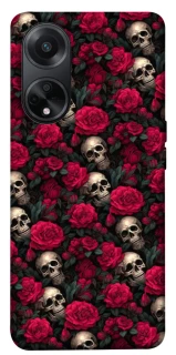 Чехол на Oppo A58 4G Черепа и розы фото 1 из 1