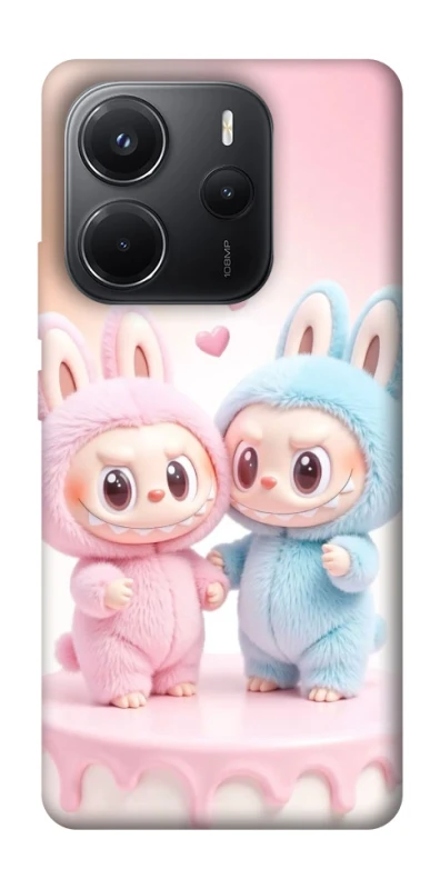 Чохол на Xiaomi Redmi Note 14 4G (Int. version) Labubu Twins фото 1 з 1