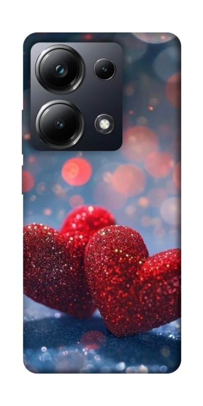 Чехол на Xiaomi Poco M6 Pro 4G Red hearts фото 1 из 1