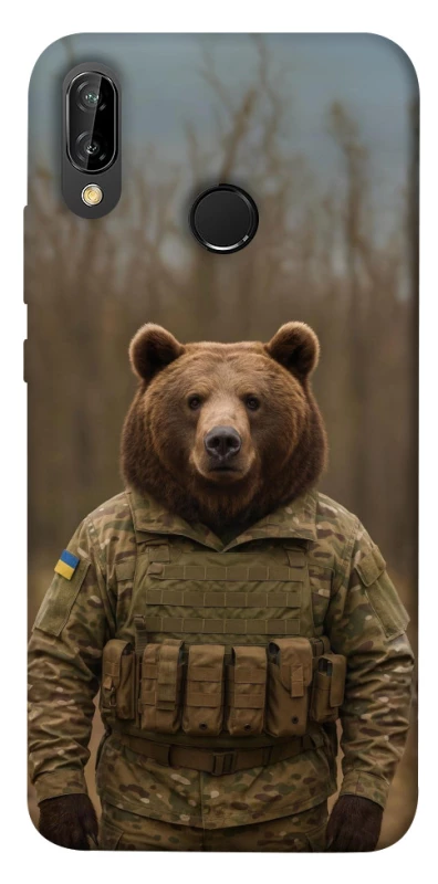 Чохол на Huawei P20 Lite Ведмідь захисник фото 1 Чохол на Huawei P20 Lite Ведмідь захисник фото 1 з 1