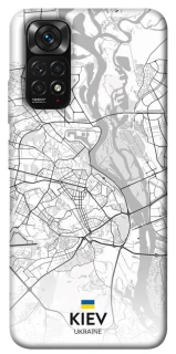 Чохол на Xiaomi Redmi Note 11 (Global) / Note 11S Kiev white map фото 1 з 1