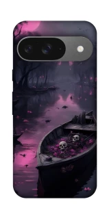 Чехол на Google Pixel 10 Boat and flamingo фото 1 из 1