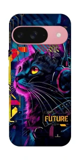 Чехол на Google Pixel 9 Cyber Cat v2 фото 1 из 1