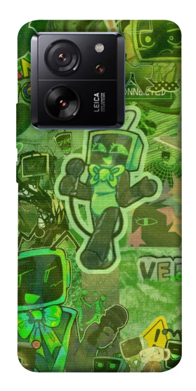Чохол на Xiaomi 13T Dandysworld tv green theme фото 1 з 1