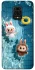 Чохол на Xiaomi Redmi Note 9s / Note 9 Pro / Note 9 Pro Max Labubu in the pool фото 1 з 1