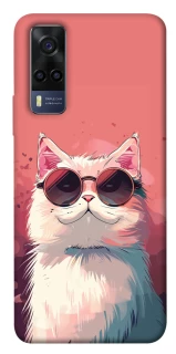 Чехол на Vivo Y53s Сat with glasses фото 1 из 1
